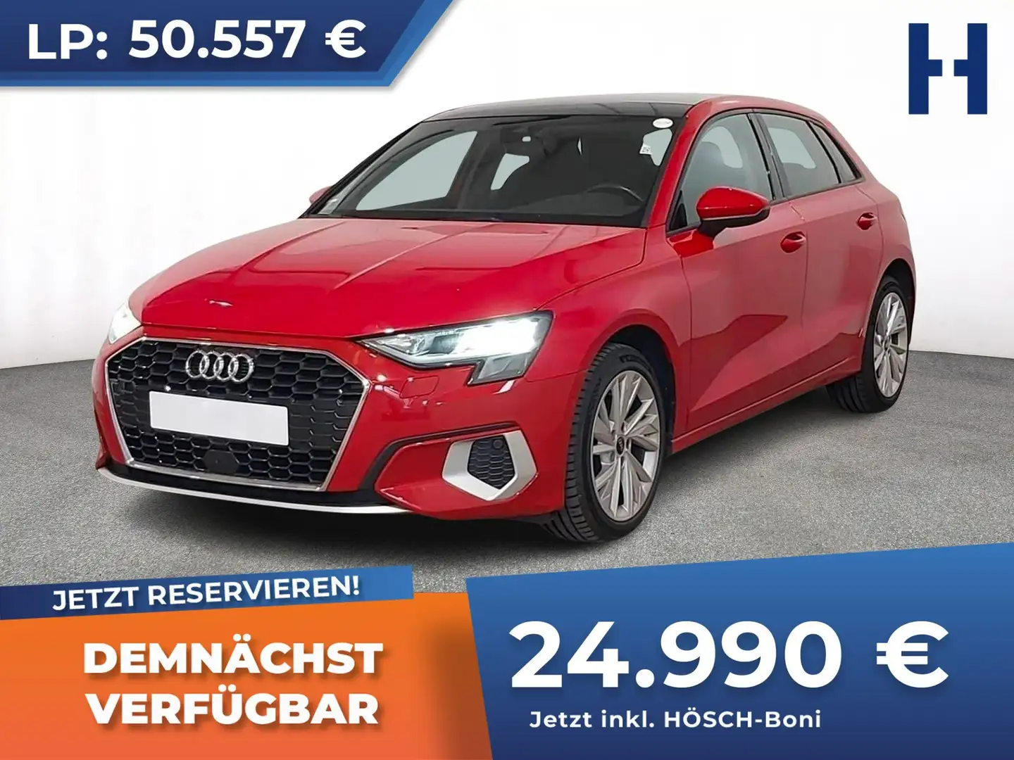 Audi A3 SB 35 TDI Advanced Aut. PANO STHZ NAVI LEDER ++ Rot - 1