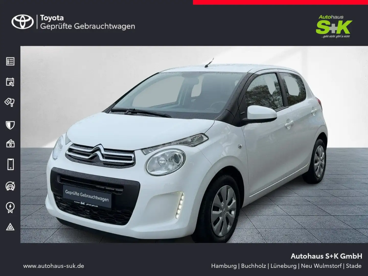 Citroen C1 Feel *Carplay*Sitzheitzung*Rückfahrkamera* Bianco - 1