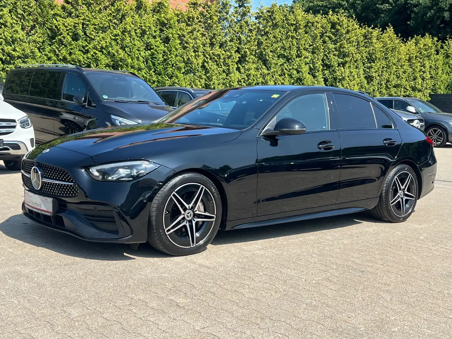 Mercedes-Benz C 220 d AMG LINE 9G-TR-WIDESCREEN-LEDER-DISTRONIC Noir - 1