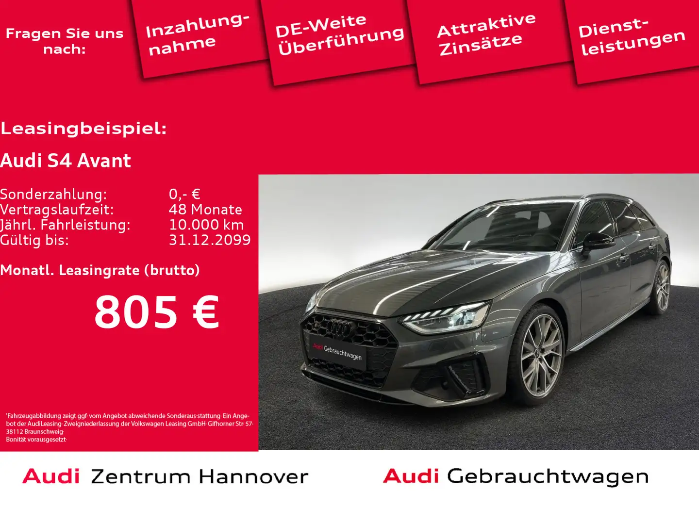 Audi S4 55 TDI quattro Head-Up Matrix B&O Kamer Gris - 1