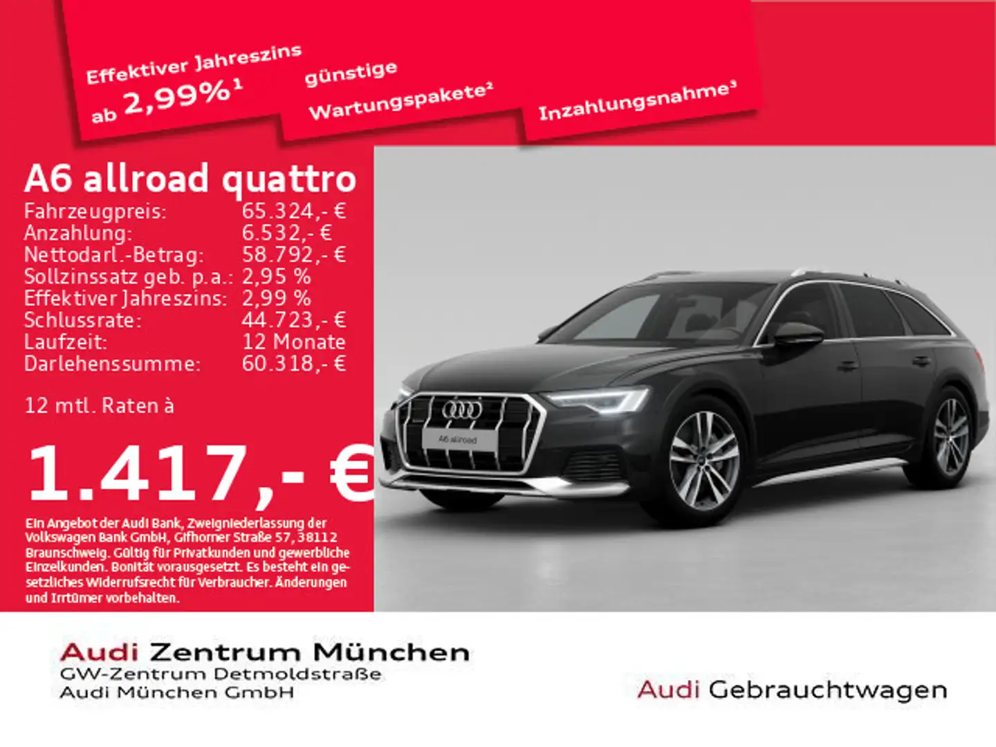 Audi A6 allroad A6 allroad 55 TDI tiptr. qu. B&O/Matrix/Navi+ Noir - 1