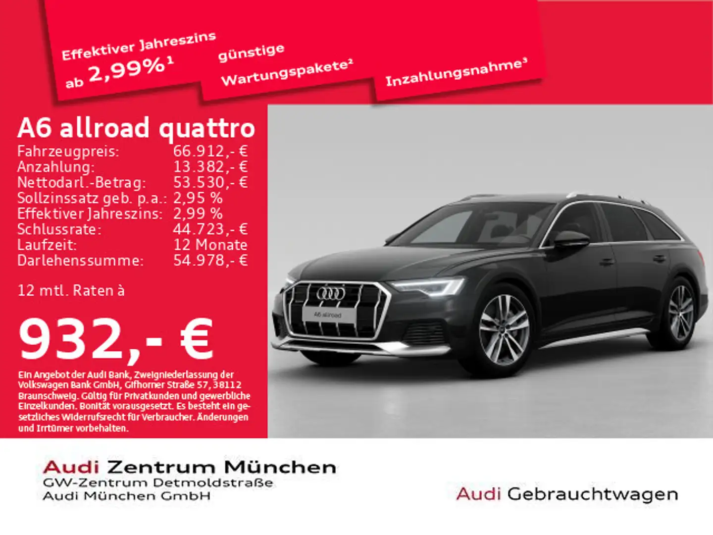 Audi A6 allroad A6 allroad 55 TDI tiptr. qu. B&O/Matrix/Navi+ Schwarz - 1