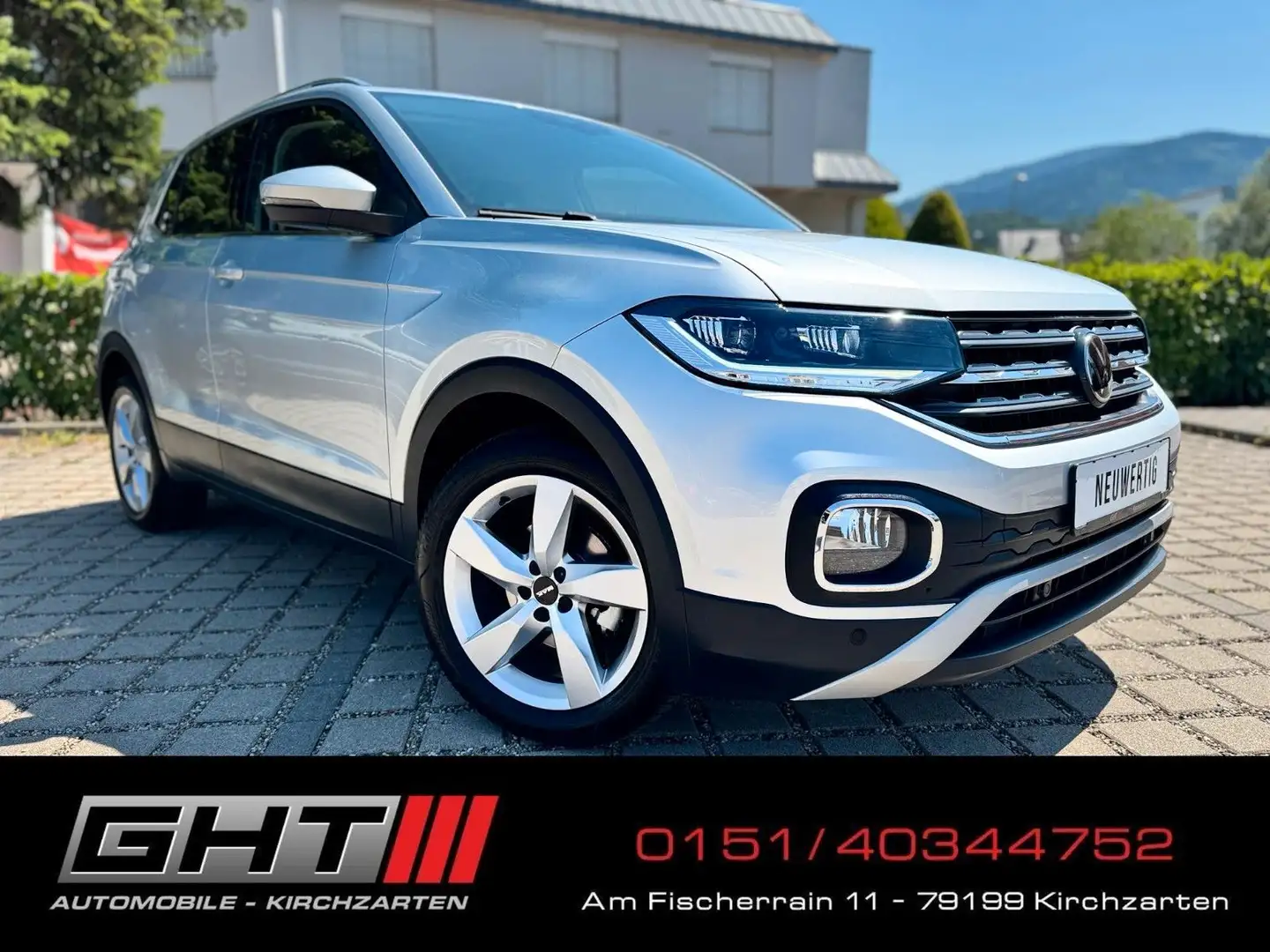 Volkswagen T-Cross 1.0TSI Style DSG Navi Kamera ACC CarPlay Argent - 1