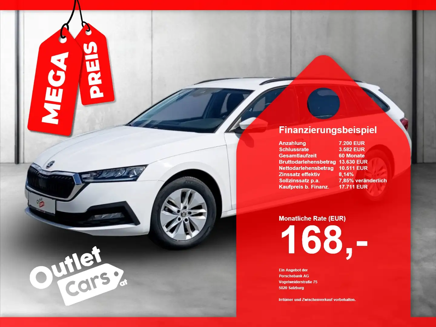 Skoda Octavia Combi 2.0TDI Ambition DSG LED+LM+PDC Weiß - 1