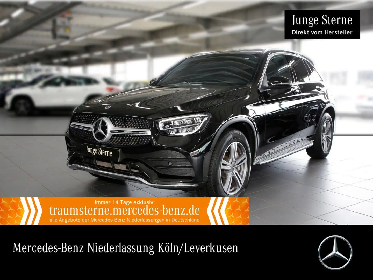 Mercedes-Benz GLC 300 d 4M AMG+AHK+LED+BURMESTER+KAMERA+HUD+9G Schwarz - 1