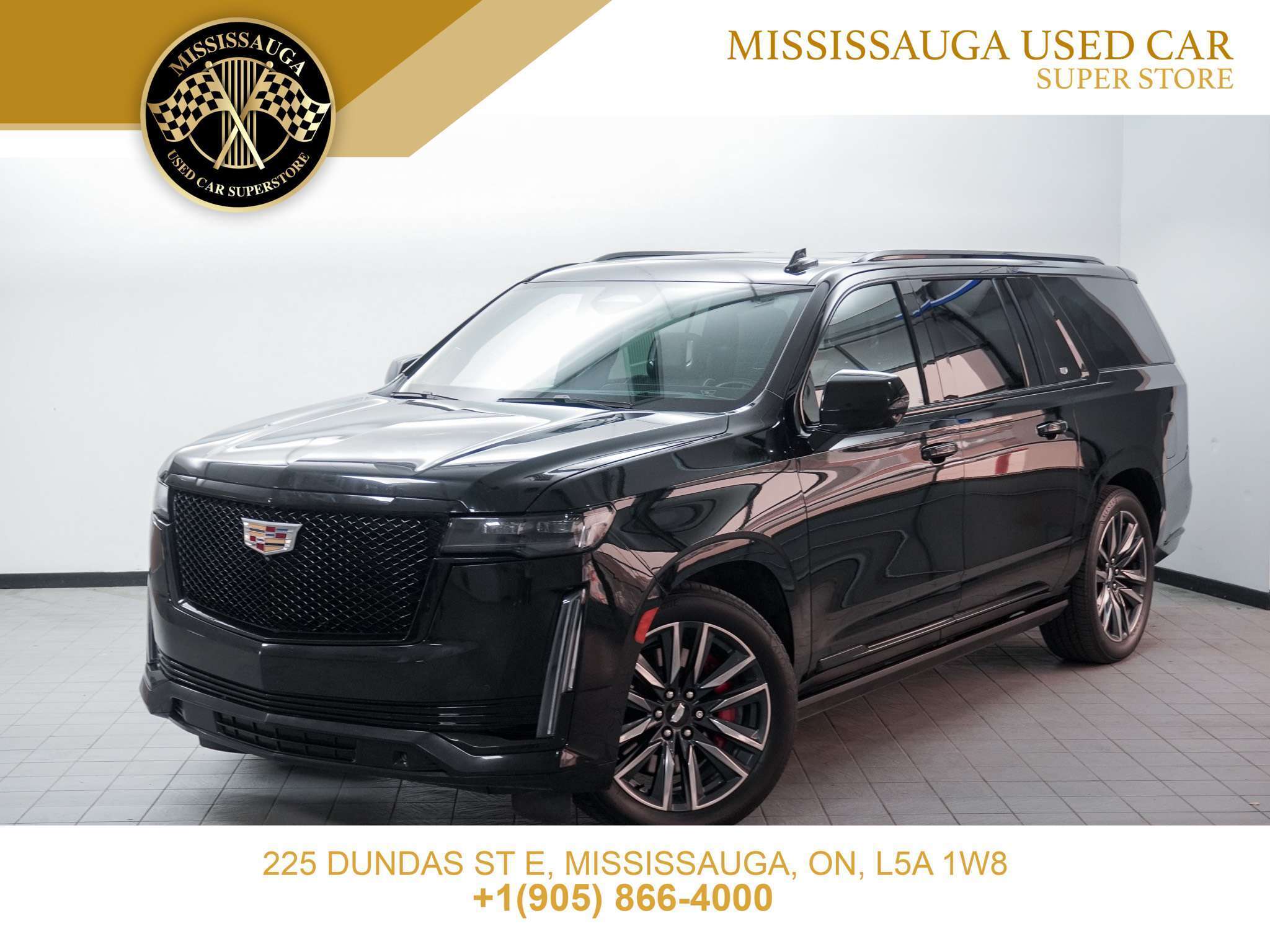 Black 2022 Cadillac Escalade ESV SUV / Crossover Four-Wheel Drive Automatic