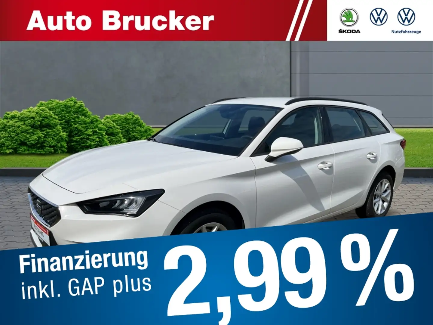 SEAT Leon Sportstourer Style 2.0 TDI+DSG+LED+3-Zonen-Klima+N Weiß - 1