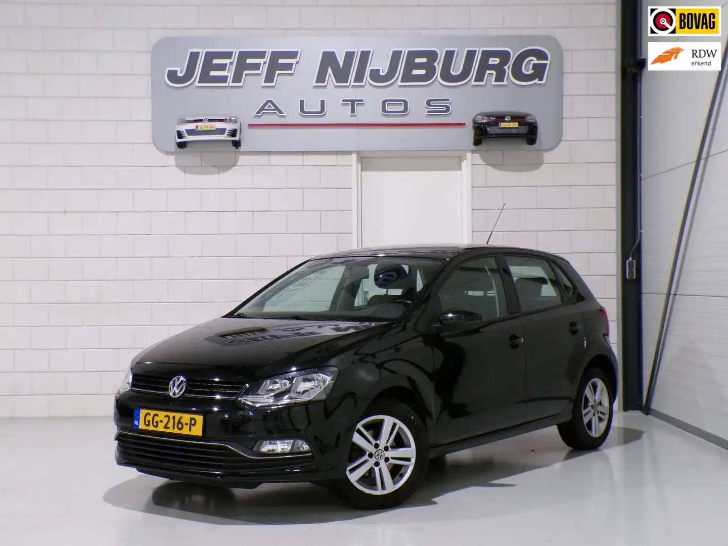 Volkswagen Polo 1.2 TSI Comfortline "1e eigenaar" Bluetooth Cruise Zwart - 1