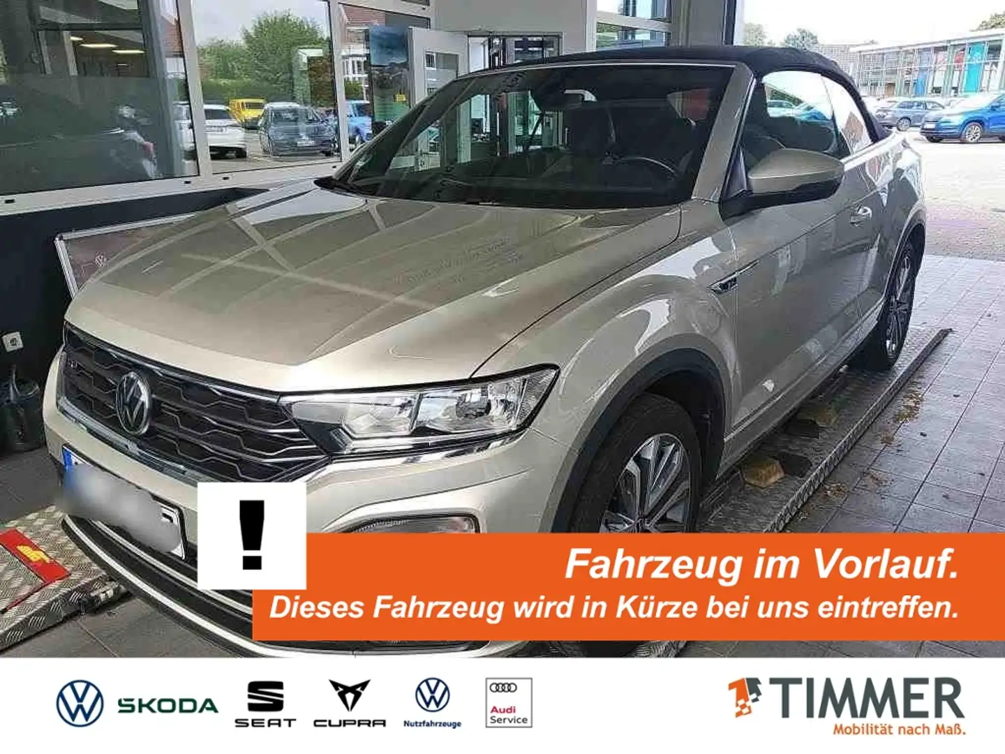 Volkswagen T-Roc Cabriolet 1.5 TSI R-LINE *APP *SITZHZG *DAB+ *CLI Silber - 1
