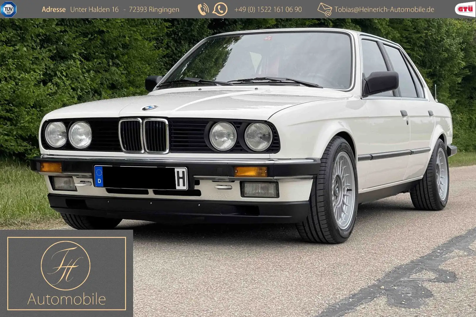 BMW 323 i Limo*VOLL Restauriert*Original*Schalter*E30 Weiß - 1