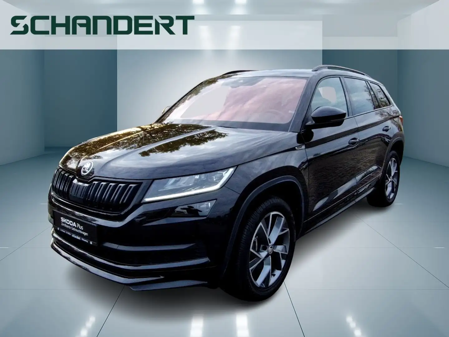 Skoda Kodiaq 2.0 TDI Sportline DSG 4x4 LED Navi AHK Klimaauto Schwarz - 1