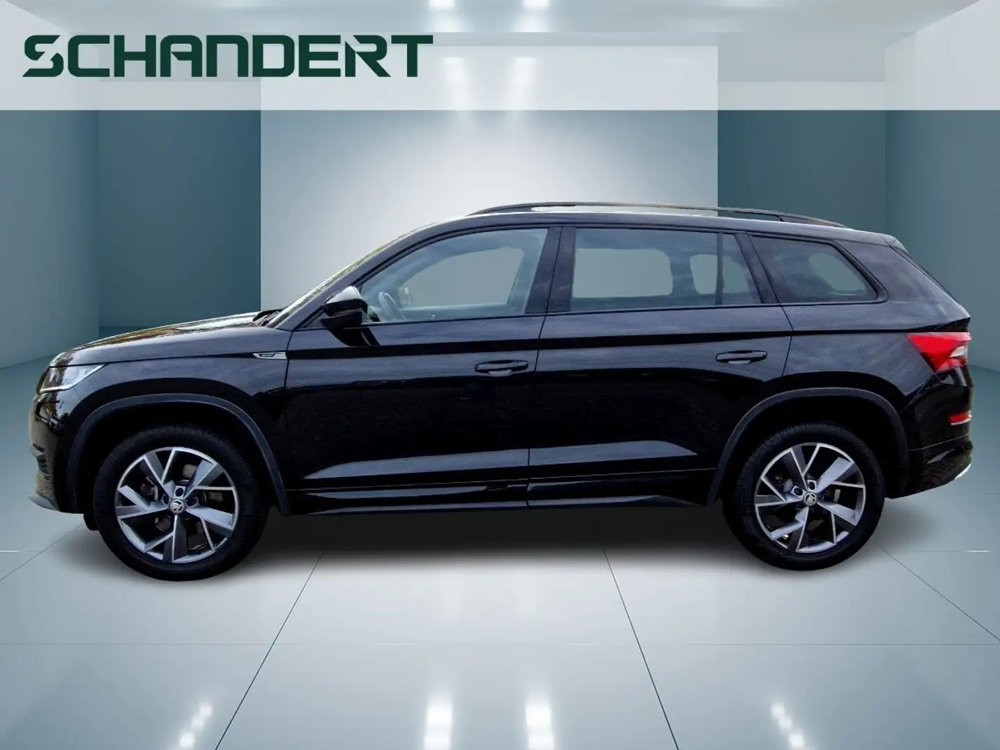 Skoda Kodiaq 2.0 TDI Sportline DSG 4x4 LED Navi AHK Klimaauto Schwarz - 2
