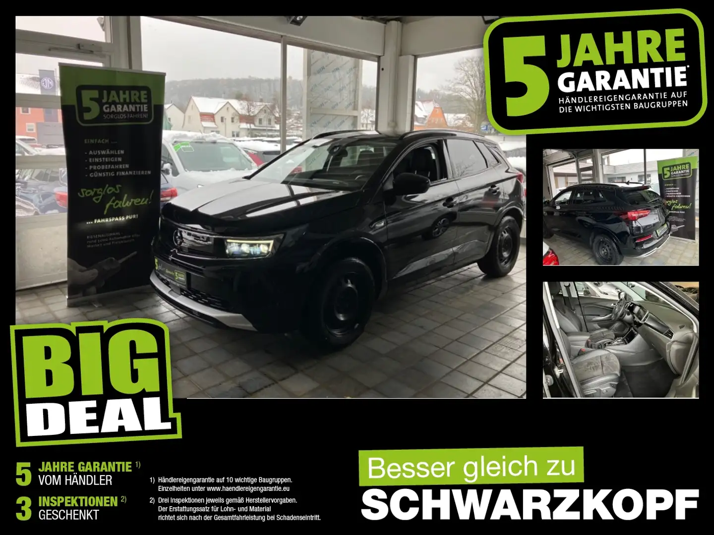 Opel Grandland 1.5D LED+Navi+Sitzheizung,Klima Schwarz - 1