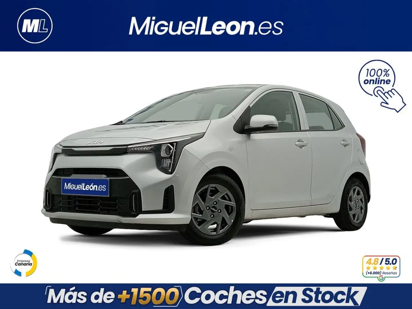 Kia Picanto 1.2 DPI 79CV 2WD ACTIVE Gris - 1