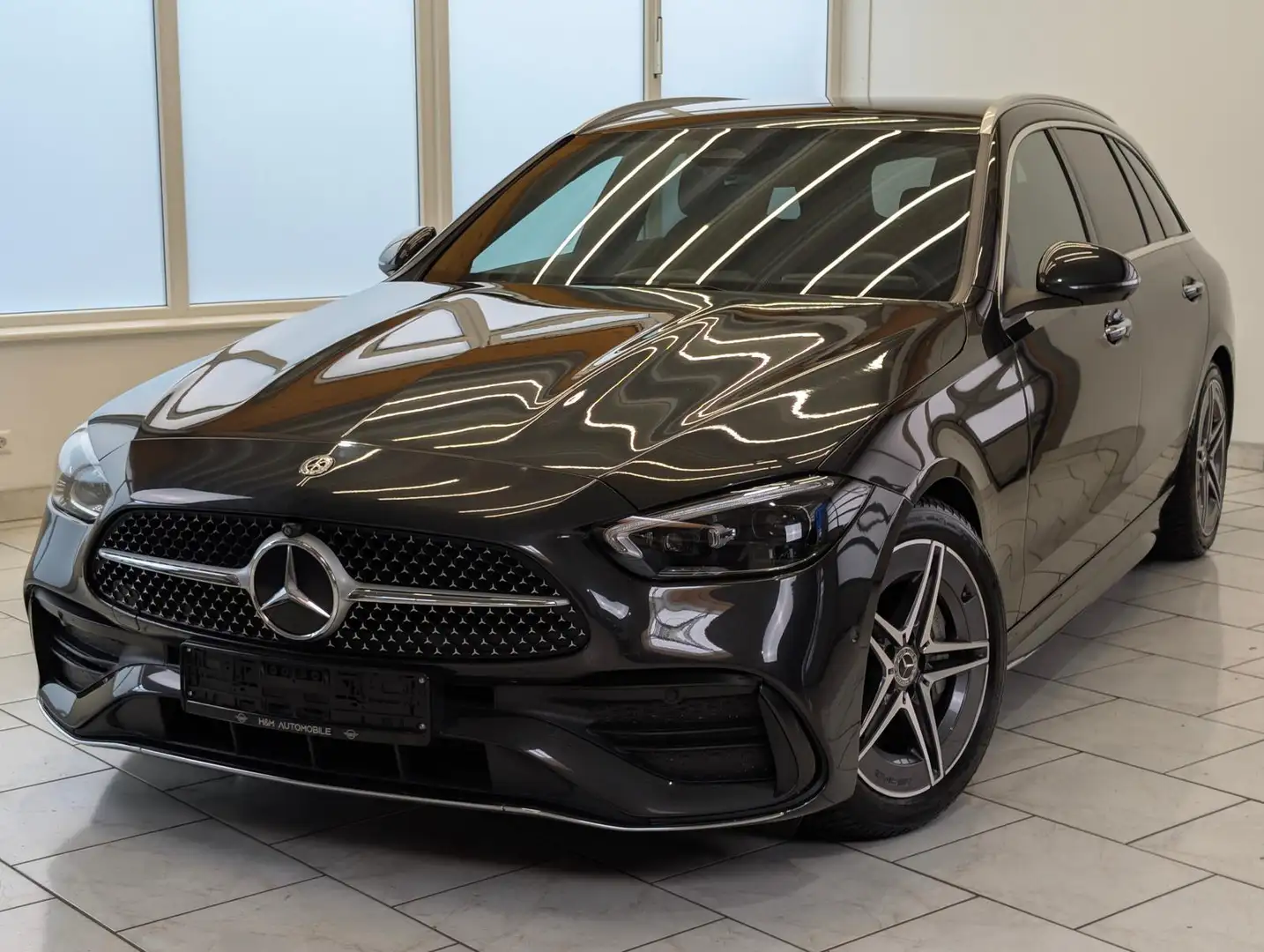 Mercedes-Benz C 200 T AMG - LED/CarPlay/ACC/360 Gris - 2