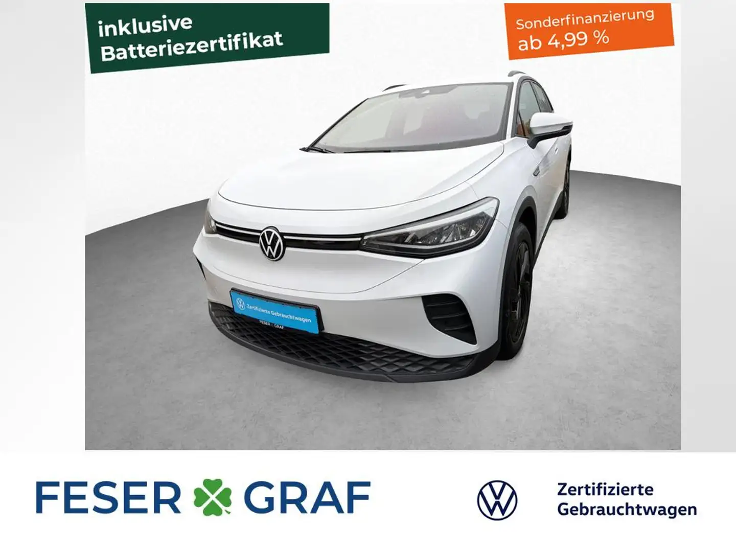 Volkswagen ID.4 Pro Performance 1-Gang-Automaik AHK KAMERA LED Wit - 1