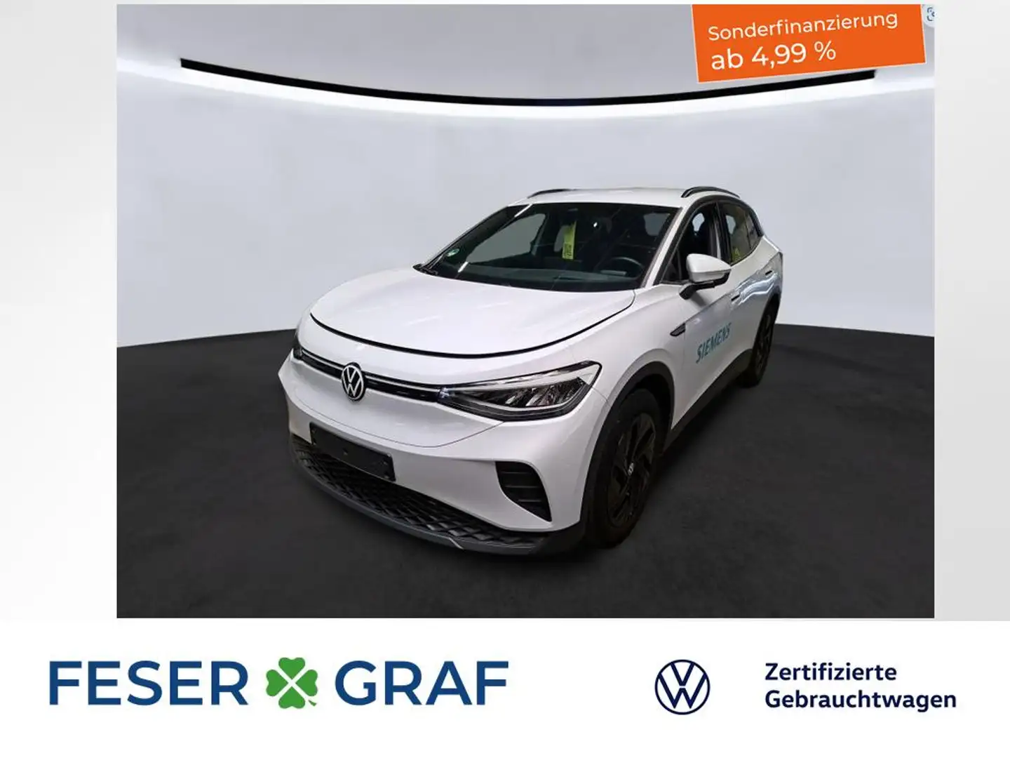 Volkswagen ID.4 Pro Performance 1-Gang-Automaik AHK KAMERA LED Blanc - 1