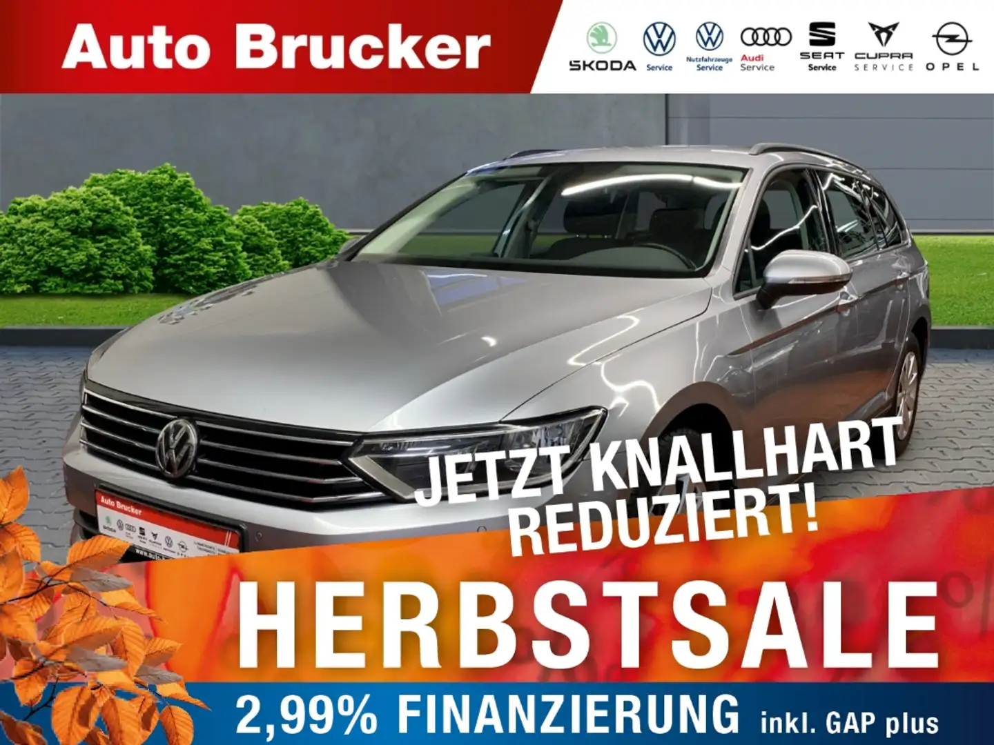 Volkswagen Passat Variant Trendline  2.0 TDI+Navi+Klimaautomatik Zilver - 1