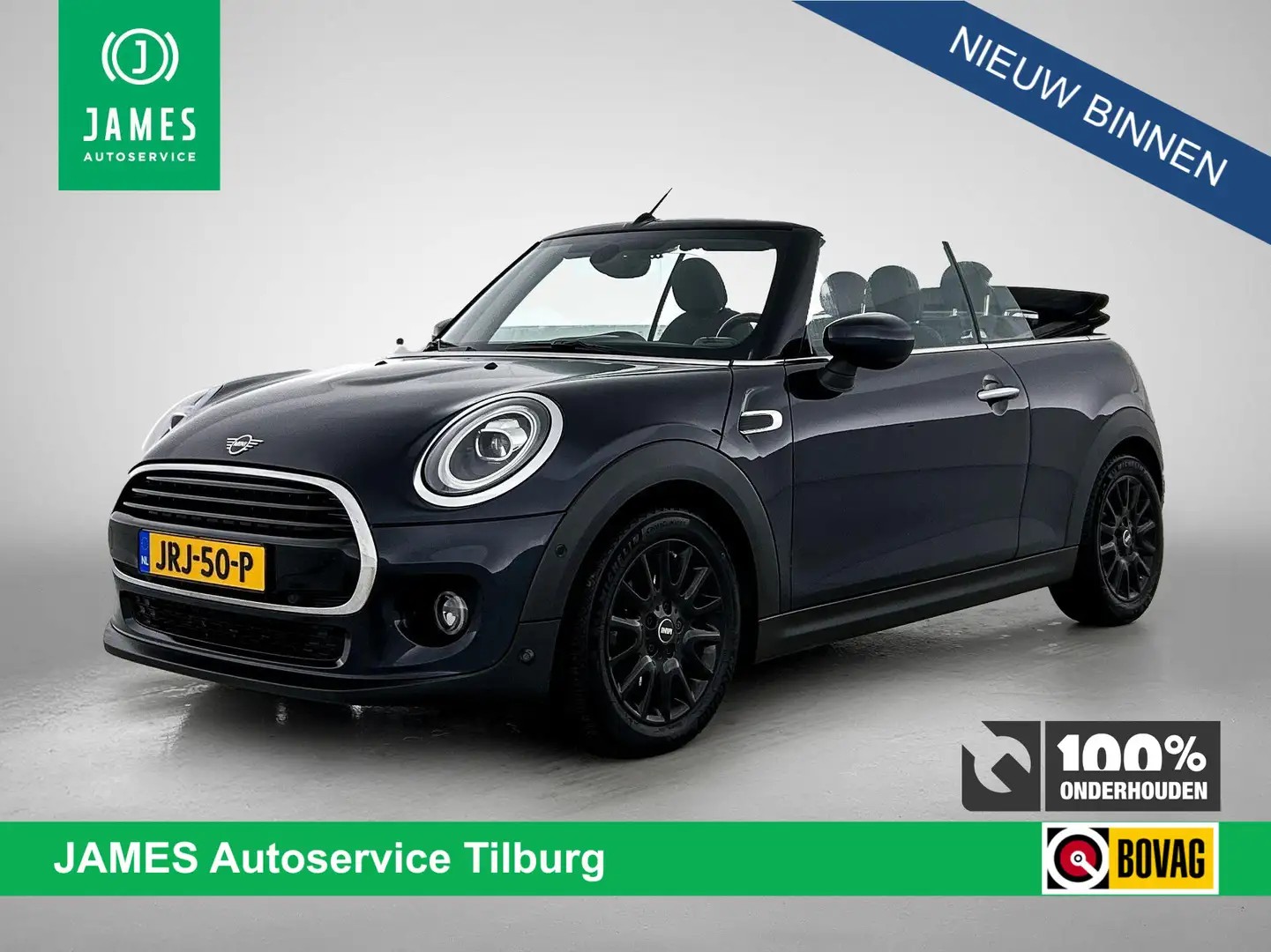 MINI Cooper Cabrio Mini 1.5 Pepper AUTOM. CLIMA | NAVI | WINDSCHERM Bleu - 1