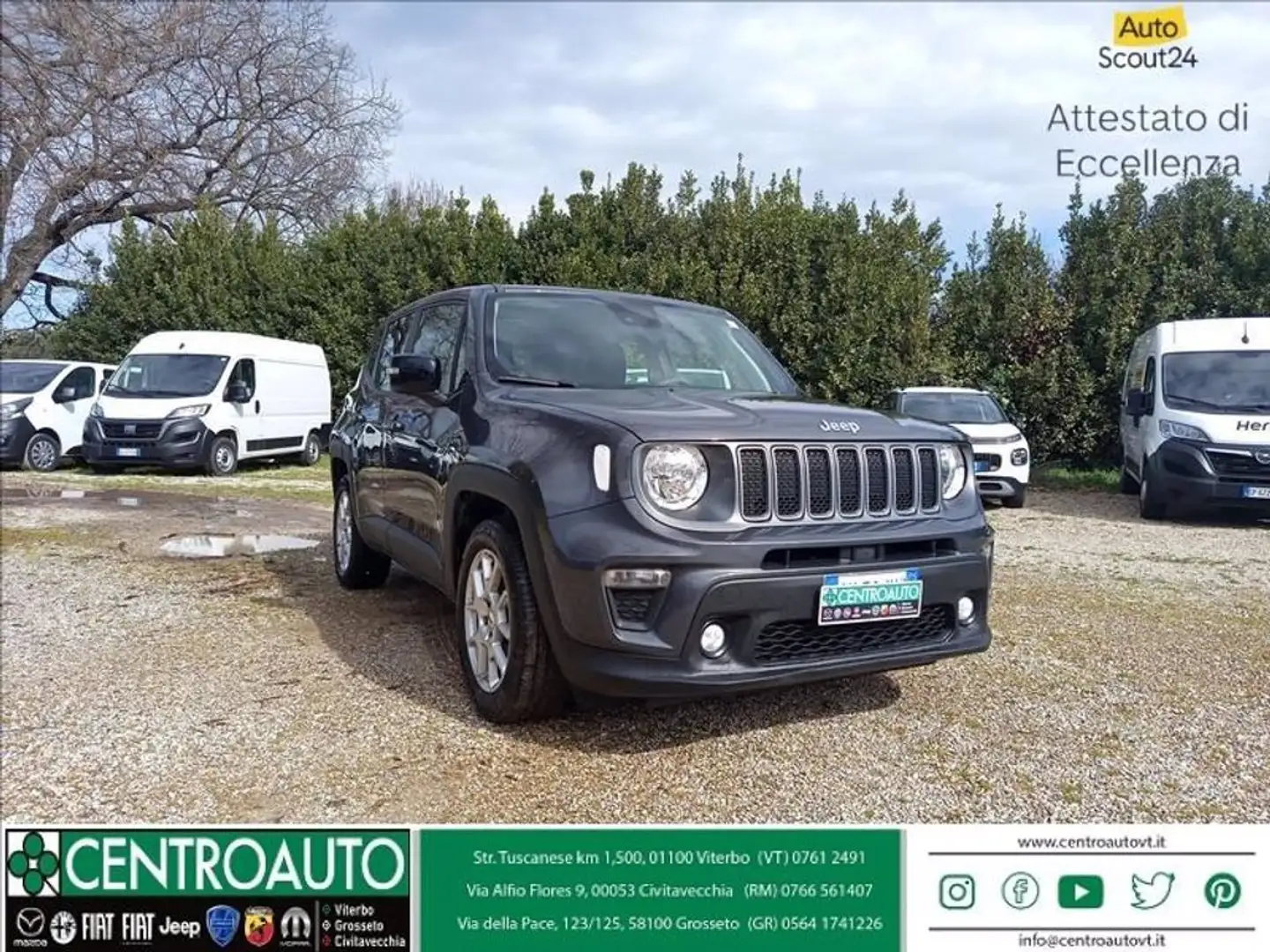 Jeep Renegade 1.6 mjt Limited 2wd 130cv Grigio - 1
