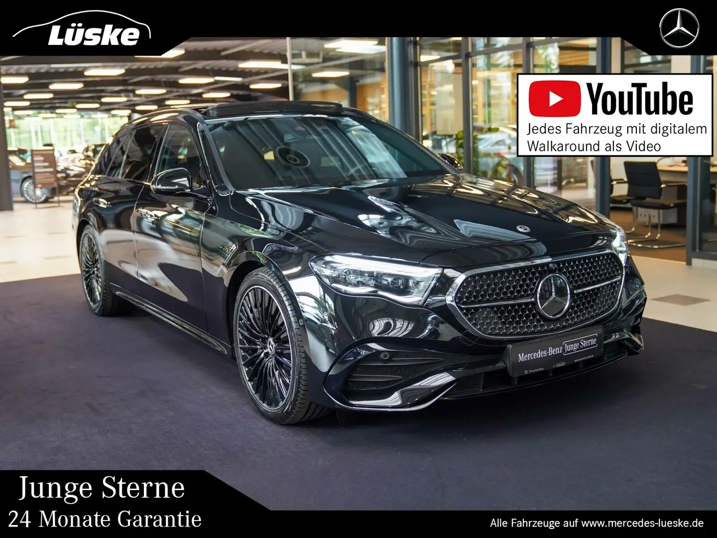 Mercedes-Benz E 220 E 220 d T AMG Line Night Sitzklima Superscreen Schwarz - 1