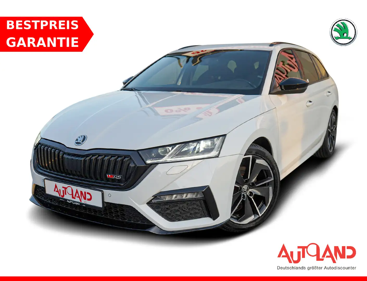 Skoda Octavia Combi 2.0 TDI RS 4x4 DSG LED Navi DAB Weiß - 1