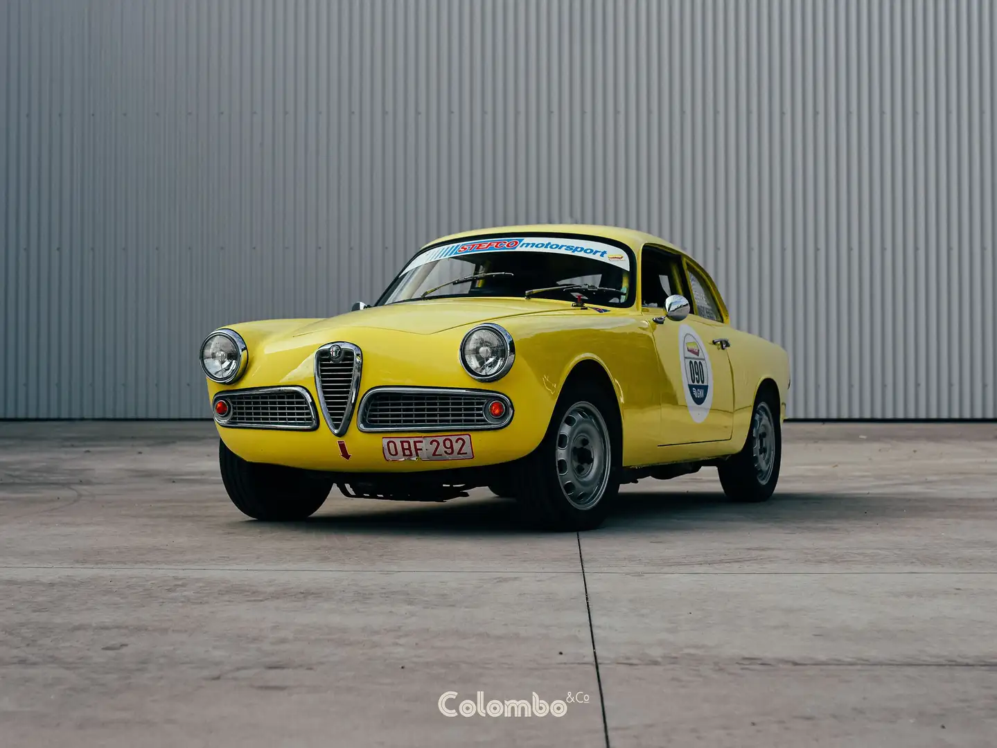 Alfa Romeo Giulietta Sprint 1600 - rally upgrade Jaune - 1