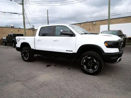 White 2019 RAM 1500 Pickup Truck Four-Wheel Drive Automatic