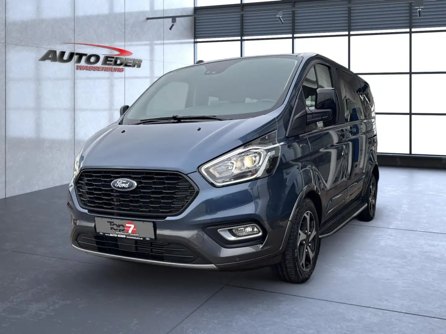 Ford Tourneo Custom Active 320 L1 2.0 EcoBlue MHEV LED Bleu - 2