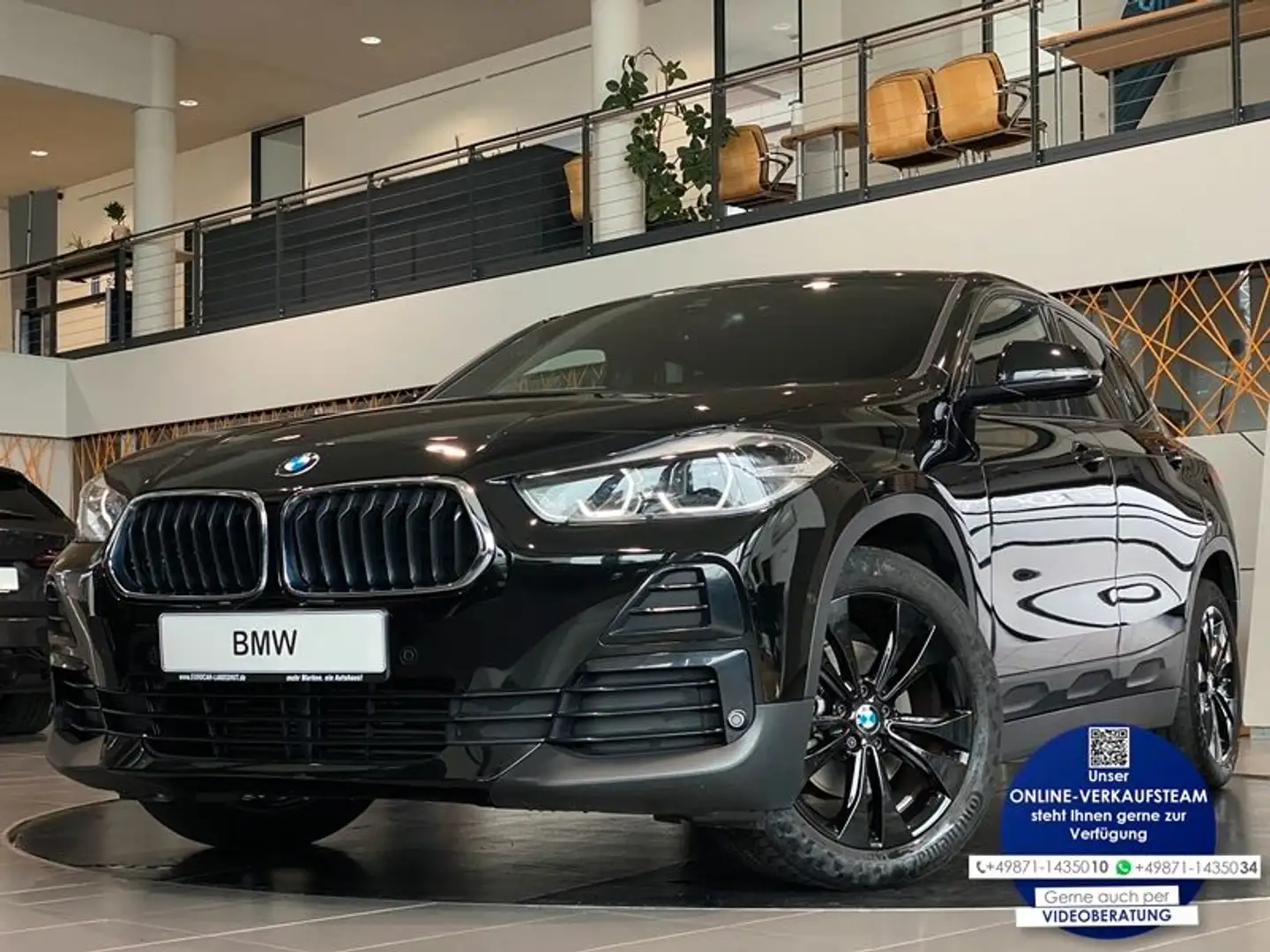 BMW X2 18d Advantage Plus Navi M-Lenkrad Shz PDC DDC Noir - 1