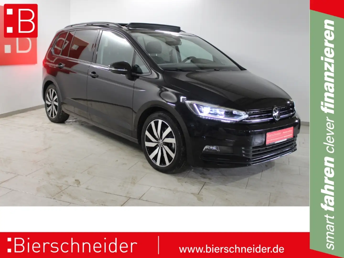 Volkswagen Touran 1.5 TSI DSG Highline Black Style 18 AHK STHZ RFK 7 Schwarz - 1
