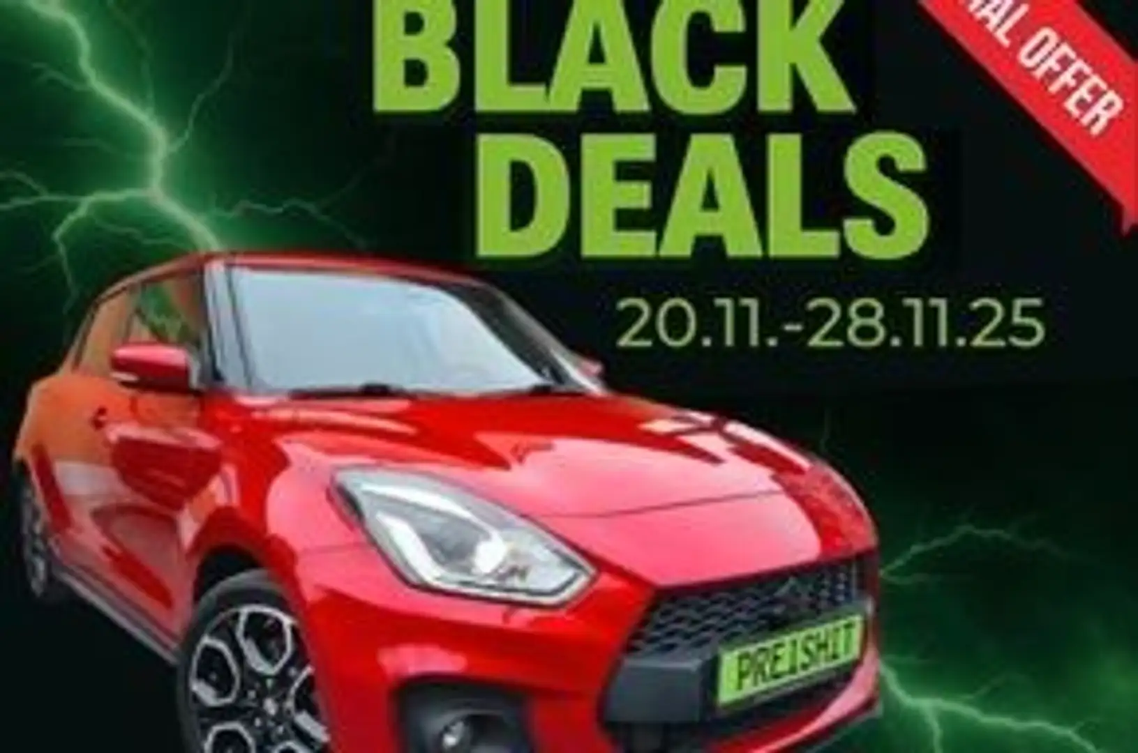 Suzuki Swift Sport 1.4 140PS 1.HD+wenig KM/NAVI+LED+CAM Rouge - 1