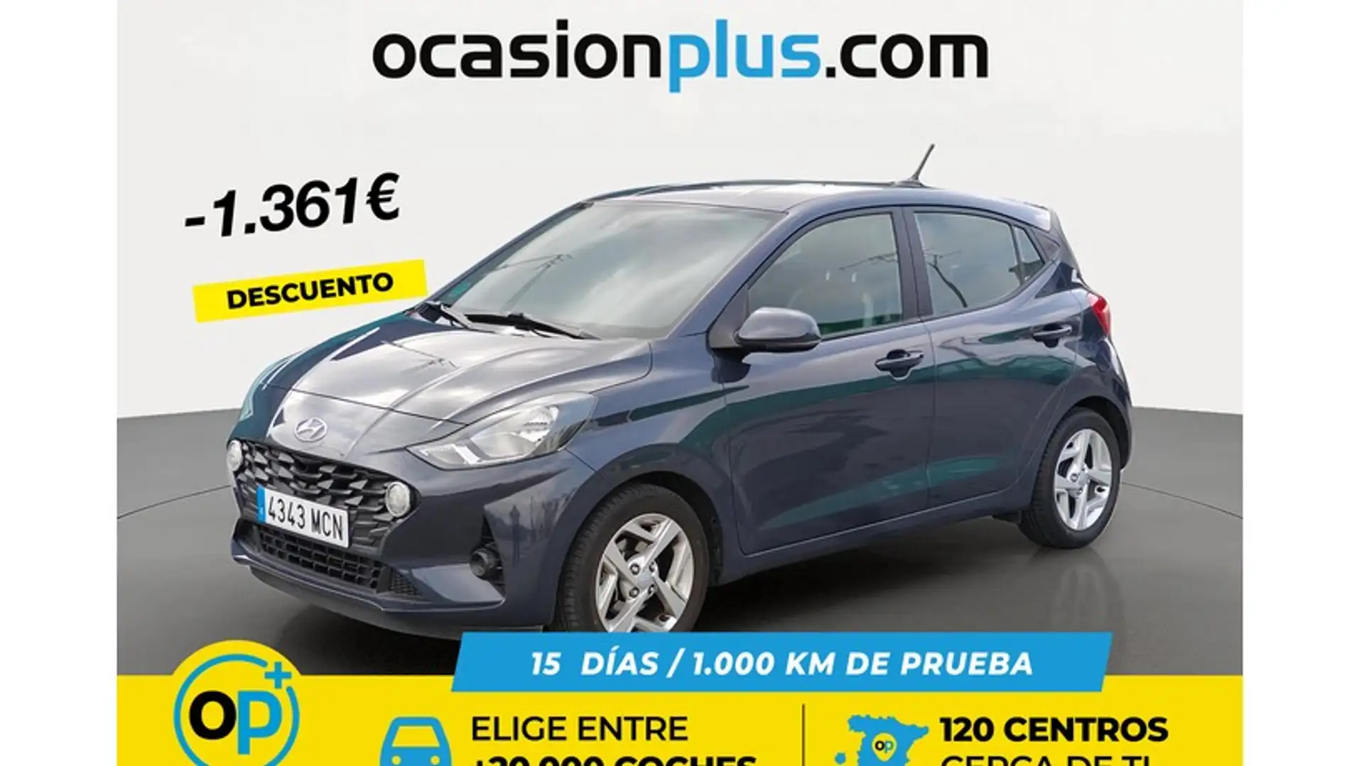 Hyundai i10 1.0 MPI Klass Gris - 1