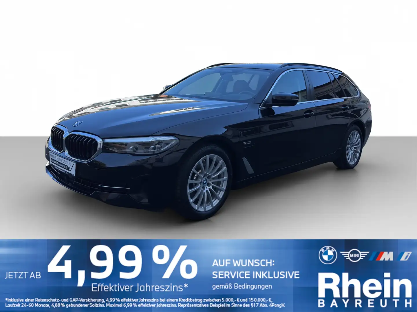 BMW 530 e Touring Navi LED ACC HUD Sitze el. Alarm Navi LE Schwarz - 1