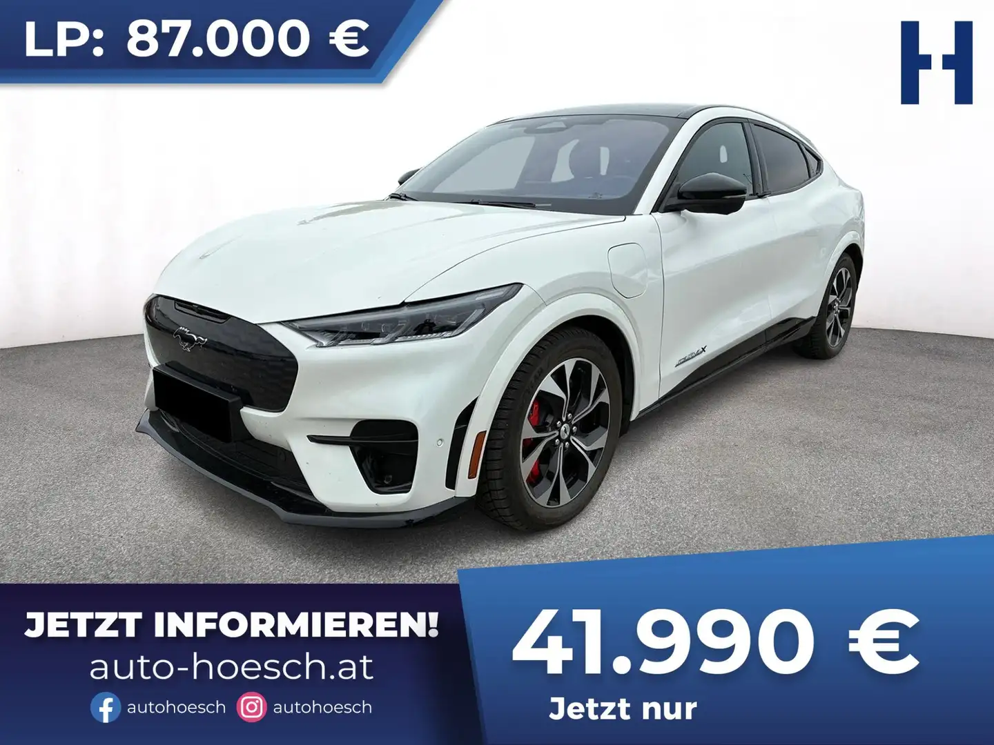Ford Mustang Mach-E 99kWh GT AWD Extended Range -52% Weiß - 1