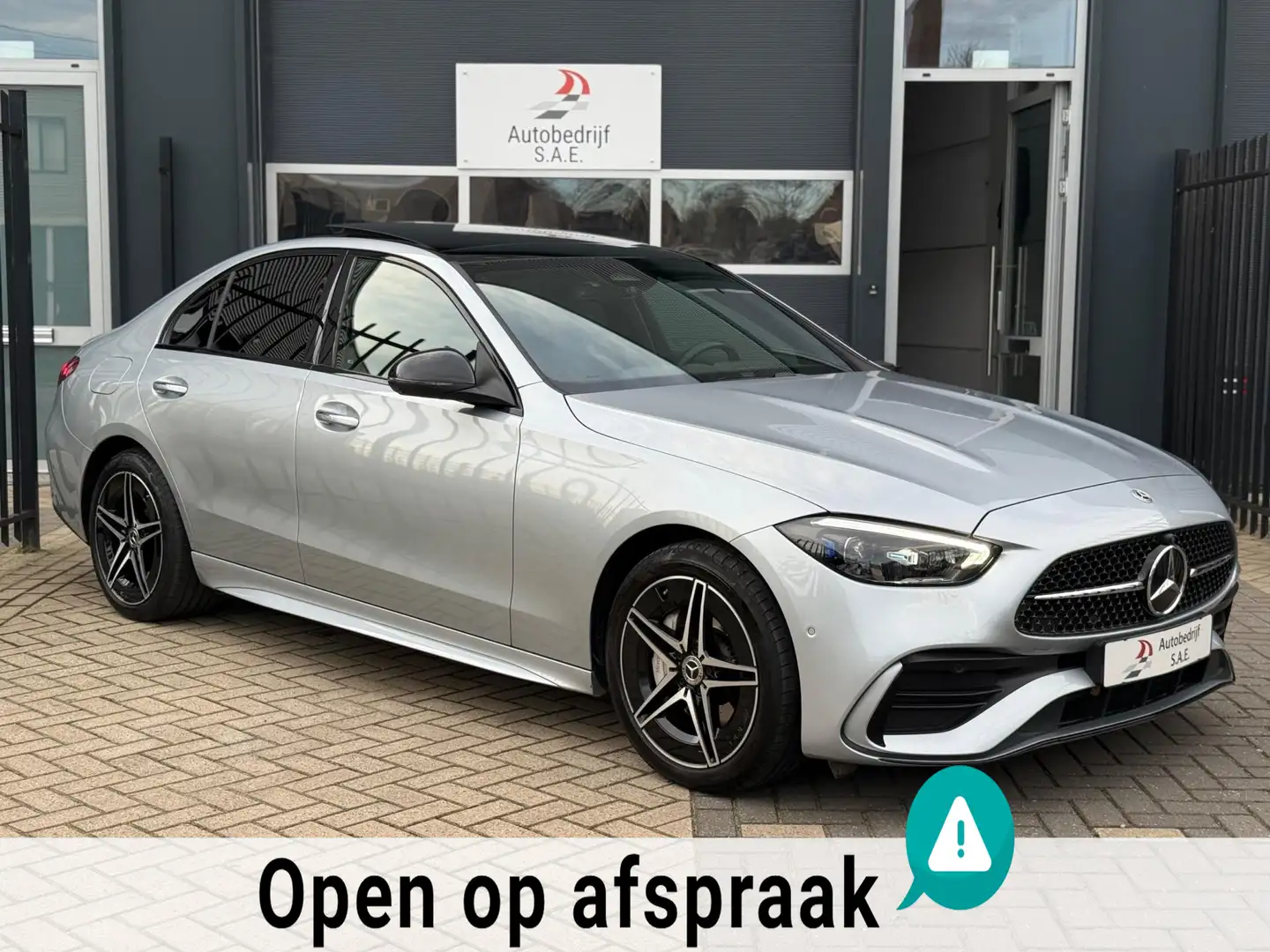 Mercedes-Benz C 300 e AMG PANO 360 MEMORY Head Up sfeerverlichting Gris - 2