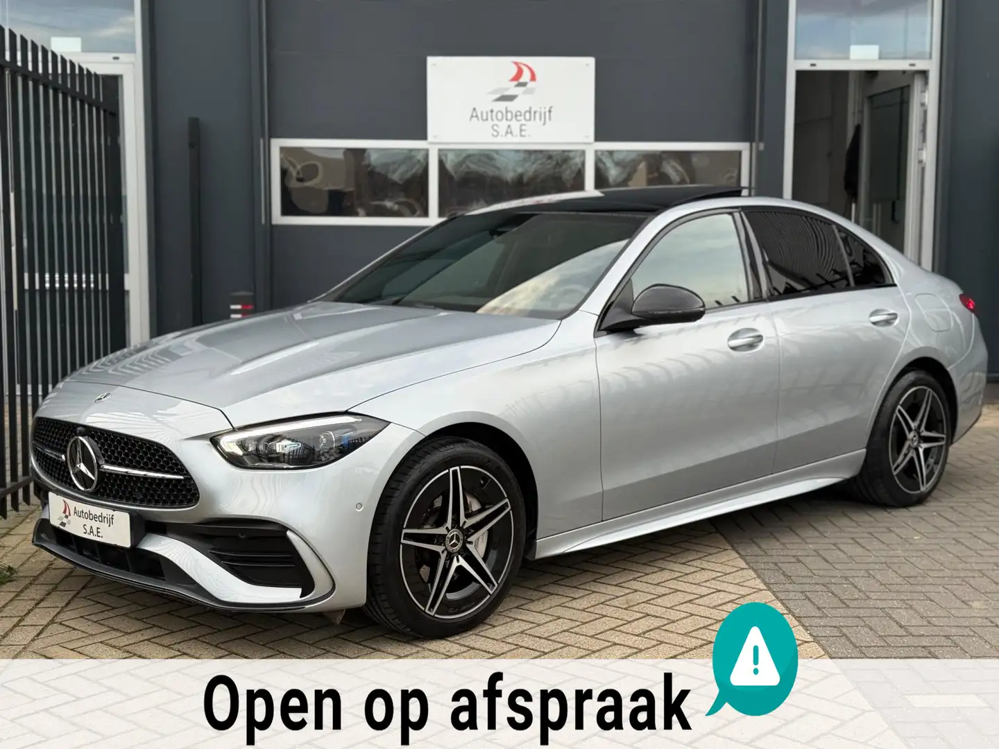 Mercedes-Benz C 300 e AMG PANO 360 MEMORY Head Up sfeerverlichting Gris - 1