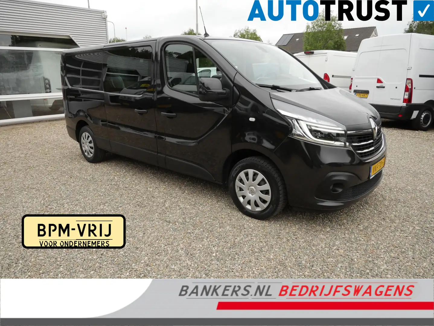 Renault Trafic 2.0 dCi 120PK, L2H1, Dubbel cabine, Airco Zwart - 1