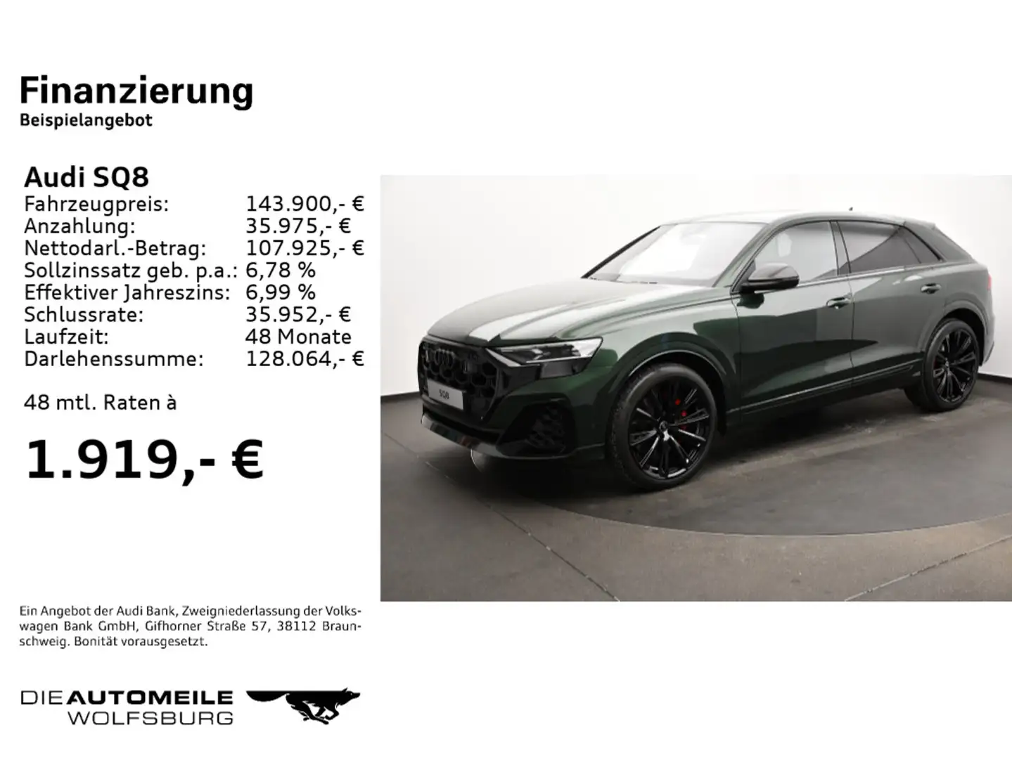 Audi SQ8 SUV TFSI tiptronic Verde - 2