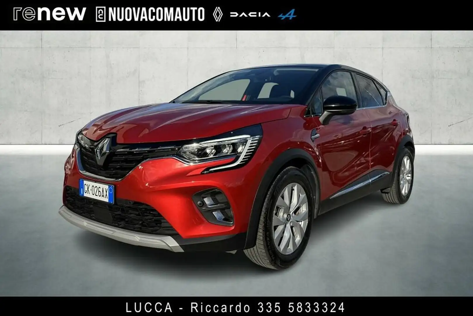 Renault Captur 1.6 hybrid Intens E-Tech 145cv auto Rosso - 1