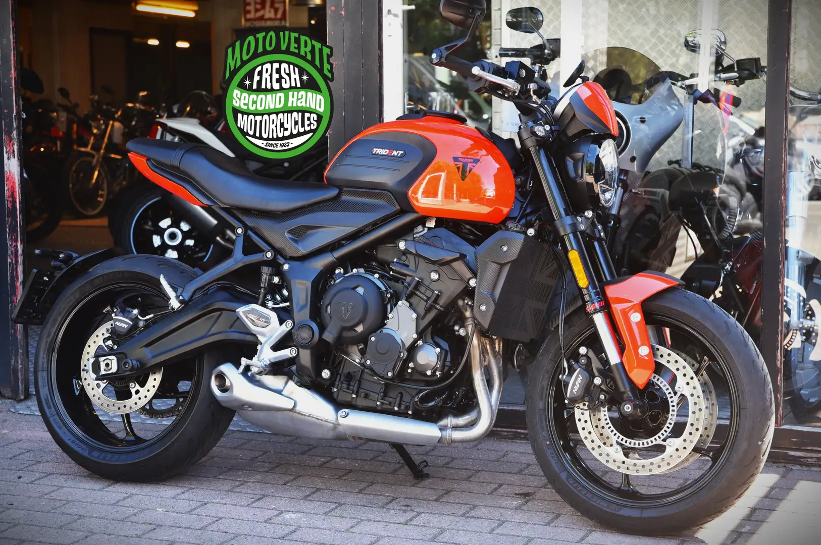 Triumph Trident 660 A2 ***MOTO VERTE*** Orange - 1
