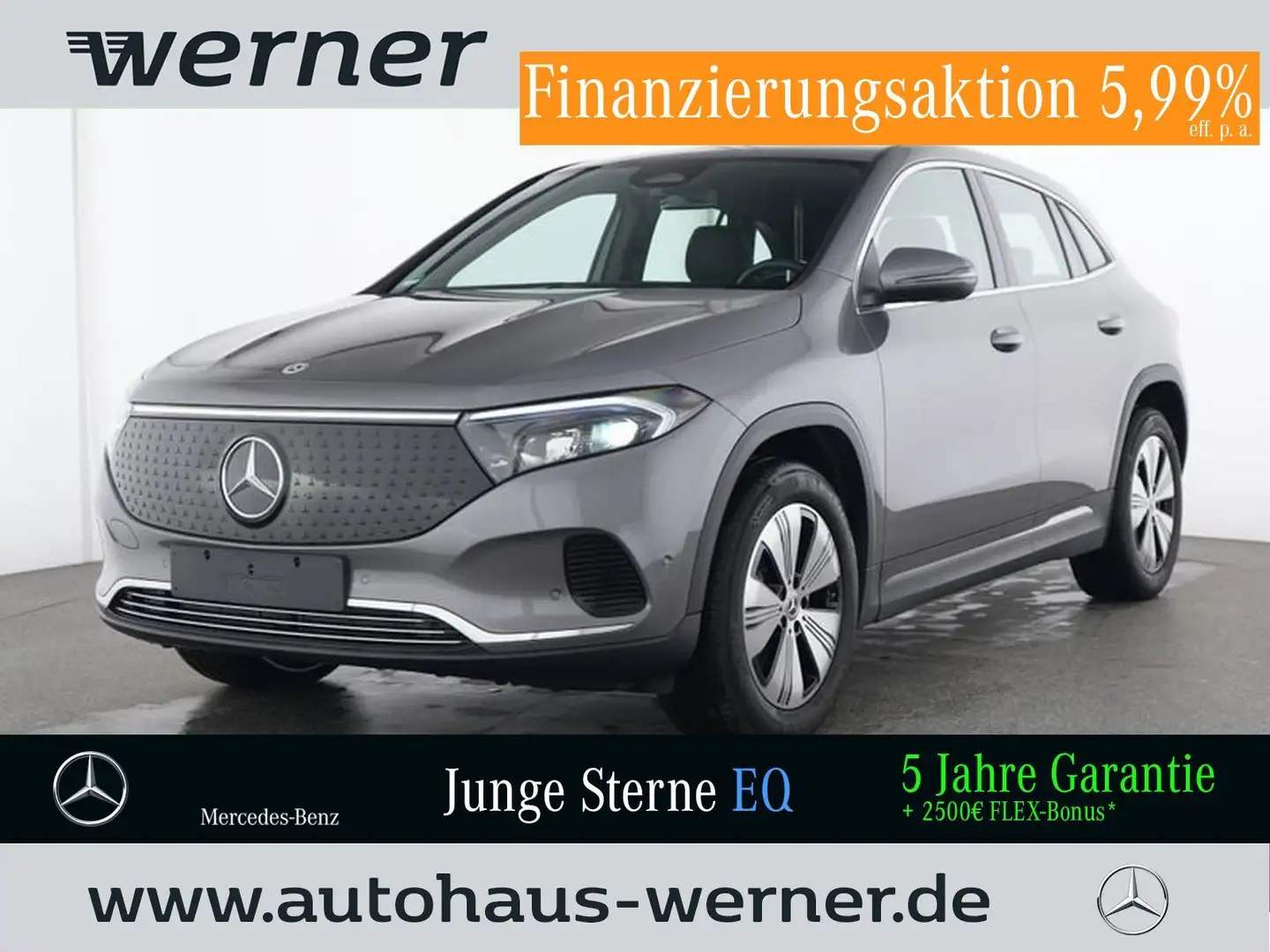 Mercedes-Benz EQA 350 4M PROG-ADV AHK FAP MEMO PRE-SAFE WINTER Grau - 1