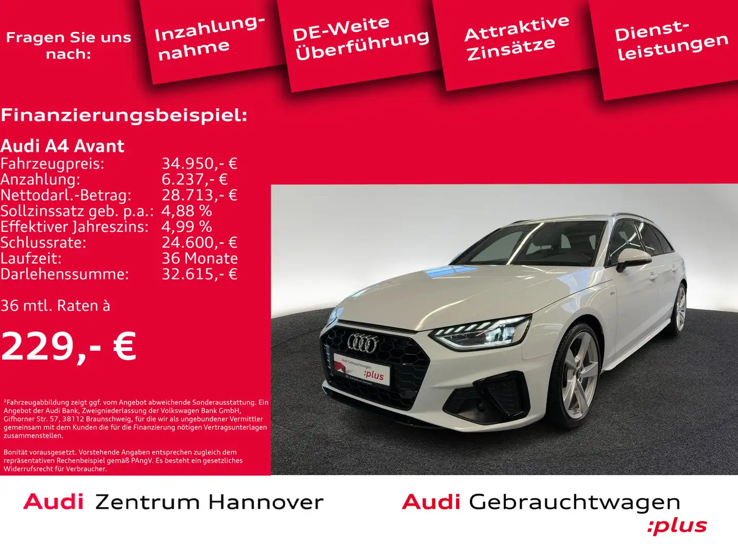 Audi A4 S line 35 TFSI Navi LED AHK virtual Coc Weiß - 2
