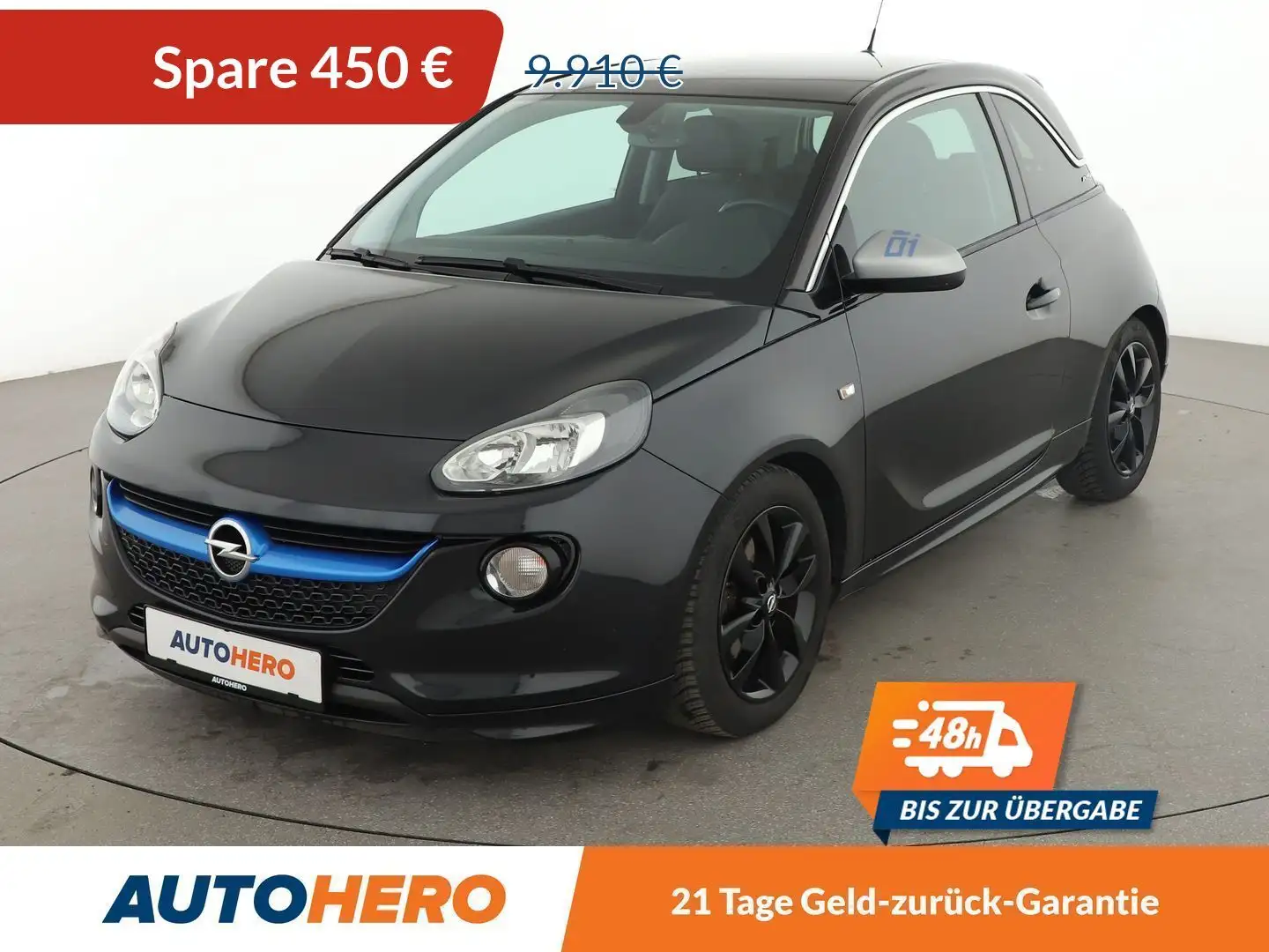 Opel Adam 1.0 Turbo Slam ecoFlex*TEMPO*PANO*ALU*KLIMA* Schwarz - 1