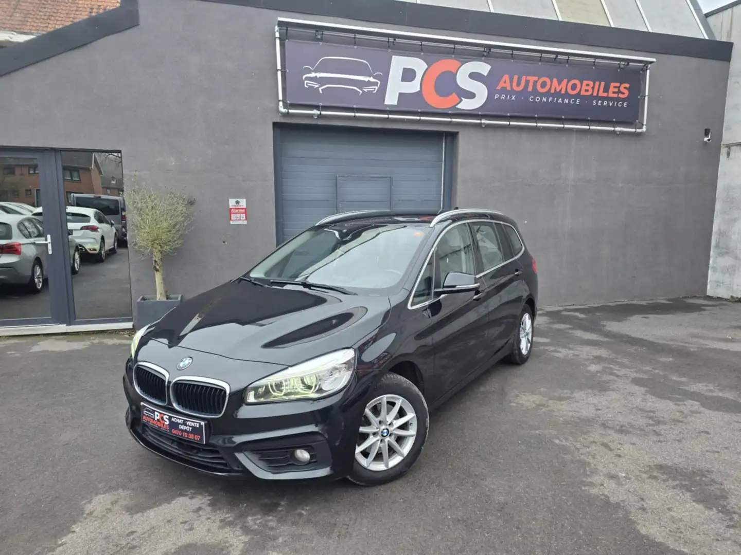 BMW 216 d Grand Tourer*GPS*PDC*COFFRE ELEC*CUIR*... Noir - 1