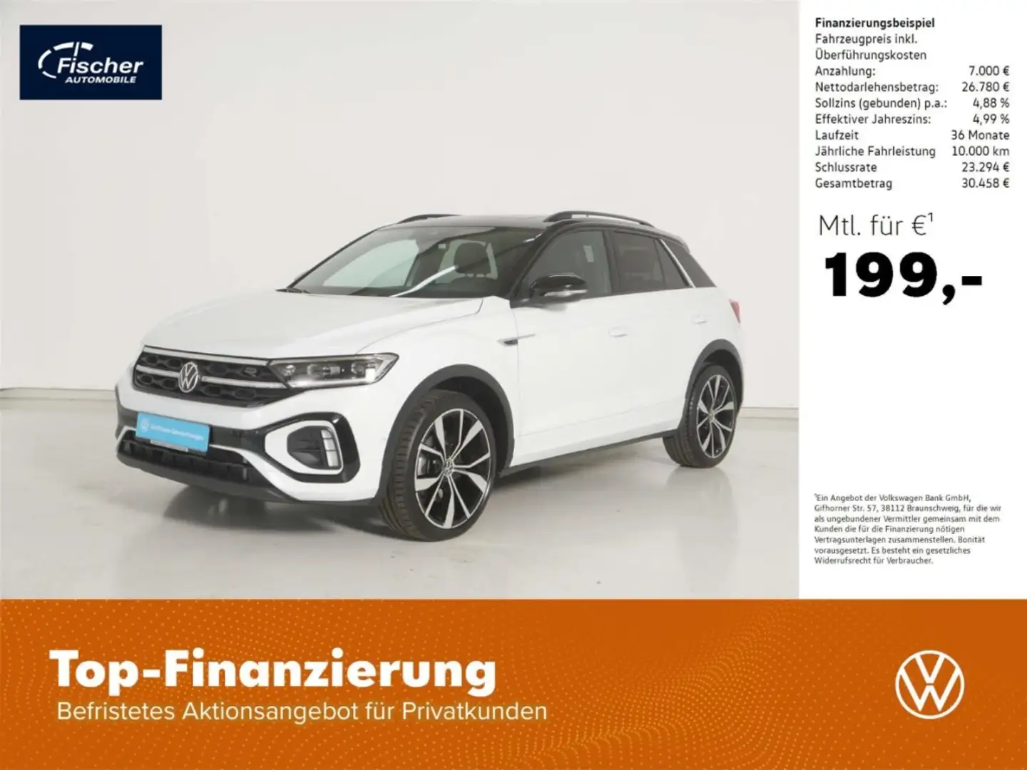 Volkswagen T-Roc 1.5 TSI R-Line Weiß - 1