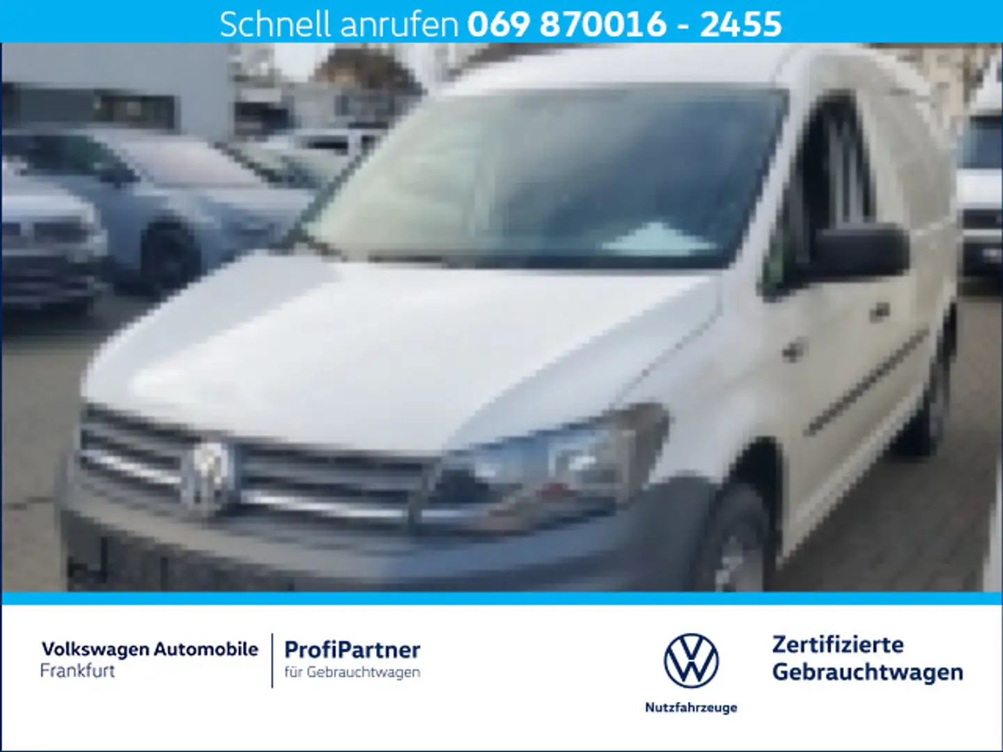 Volkswagen Caddy Kasten 2.0 TDI Klima Weiß - 1