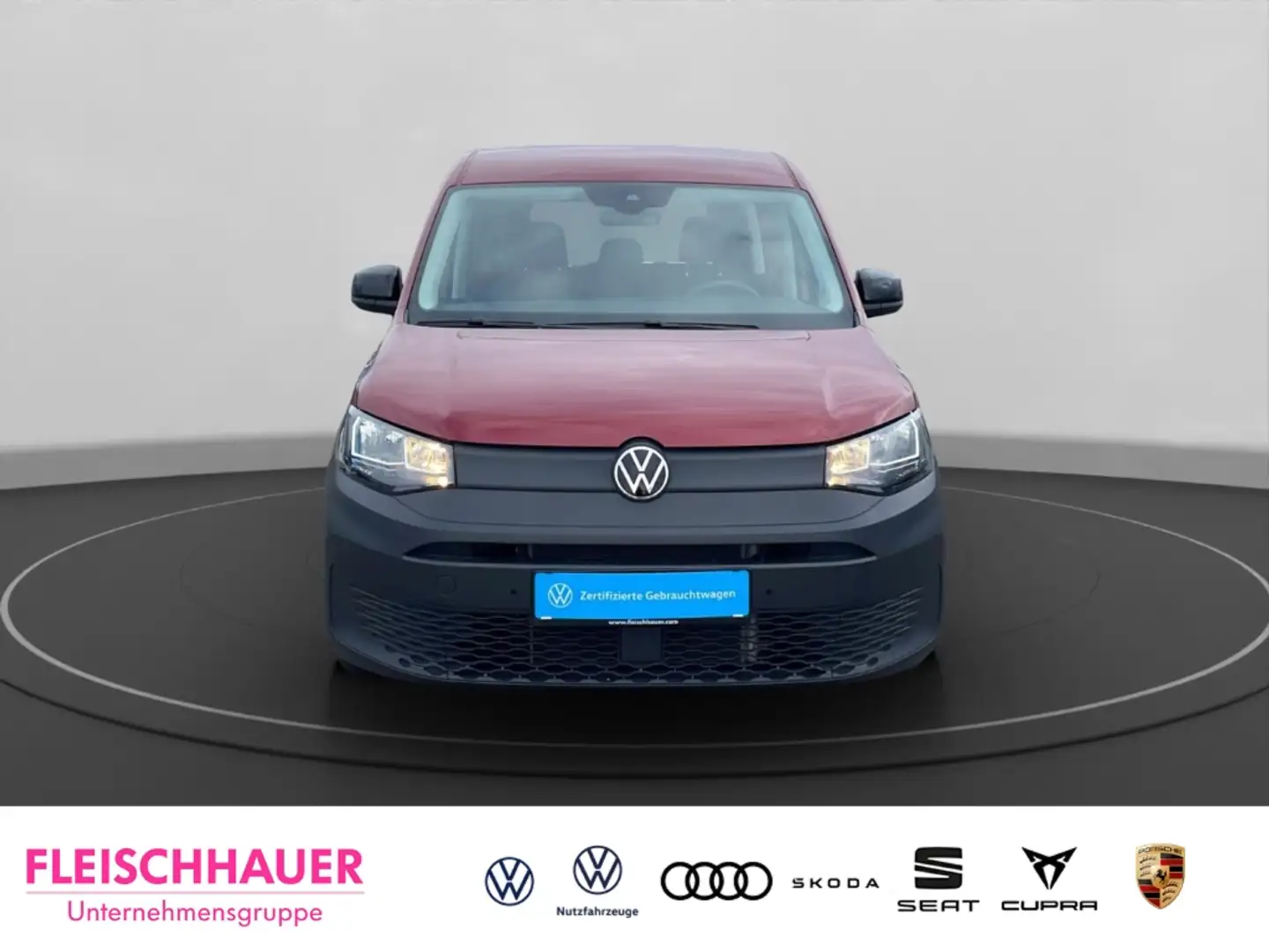 Volkswagen Caddy AHK VC RFK SHZ Keyless GRA LaneAss 2-Zonen-Klimaau Rot - 2