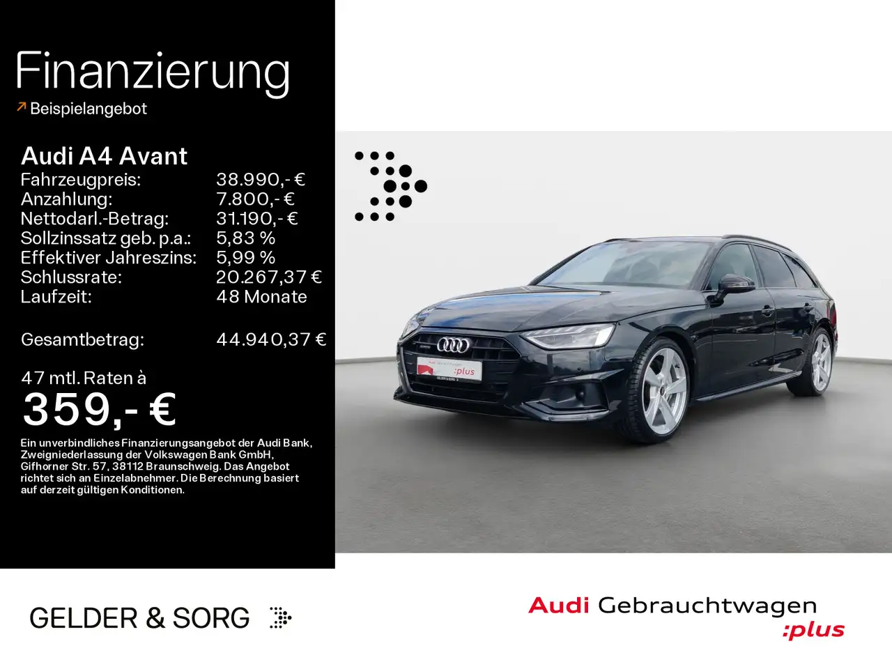 Audi A4 50 TDI qu.19Z*RFK*LED*Sound*Virt.*Pano