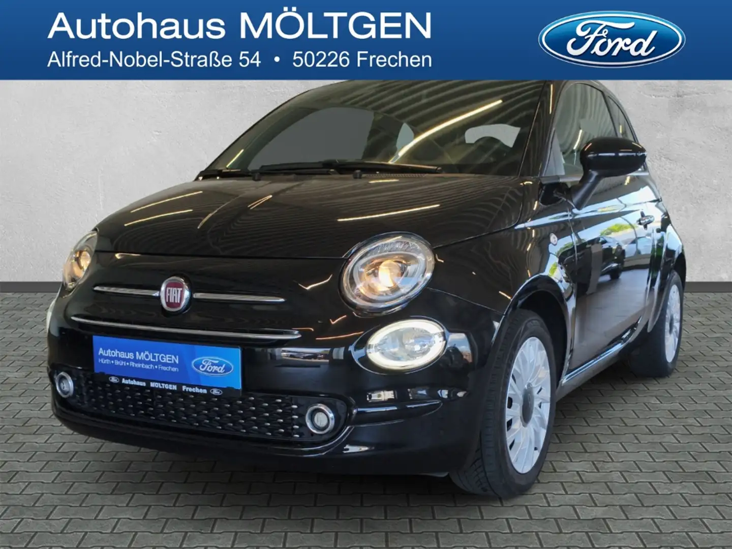 Fiat 500 Lounge 1.0 Mild Hybrid EU6d *Tempomat*PDC*Klimaaut Negro - 1